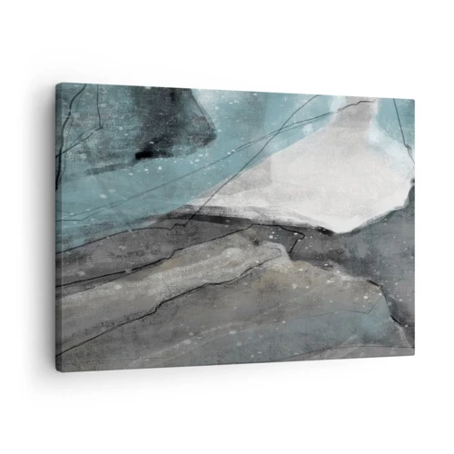 Vászonkép - Absztrakció: sziklák és jég - 70x50 cm