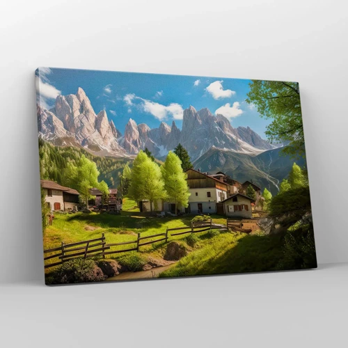 Vászonkép - Alpesi idill - 70x50 cm