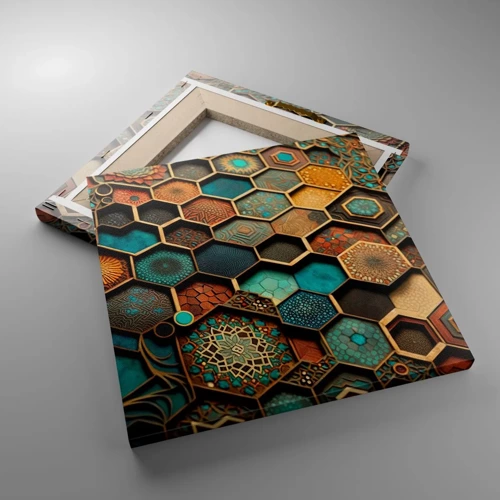 Vászonkép - Arab ornamentika - egy variáció - 30x30 cm