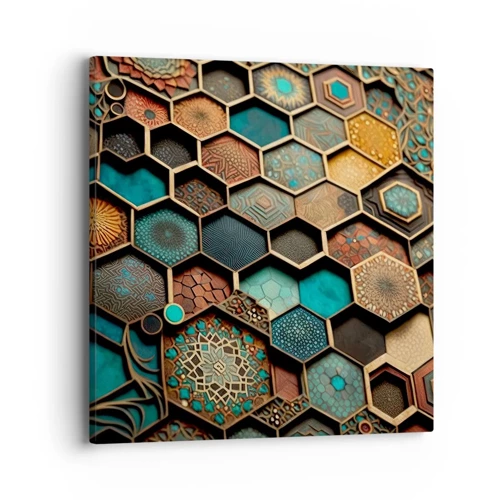 Vászonkép - Arab ornamentika - egy variáció - 40x40 cm