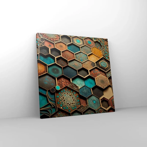 Vászonkép - Arab ornamentika - egy variáció - 40x40 cm