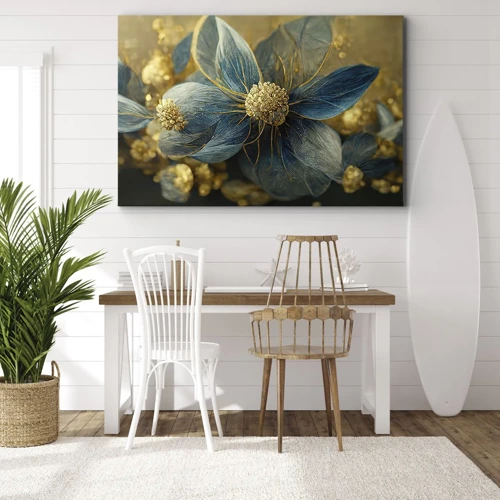Vászonkép - Aranyló virág - 70x50 cm
