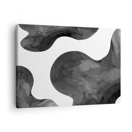Vászonkép Arttor 70x50 cm - A tejút - Absztrakció, Művészet, Fekete És Fehér, Modern Művészet, Művészeti Művészet, A nappaliba, A hálószobába, Fehér, Fekete, Vízszintes, Vászon, AA70x50-5134
