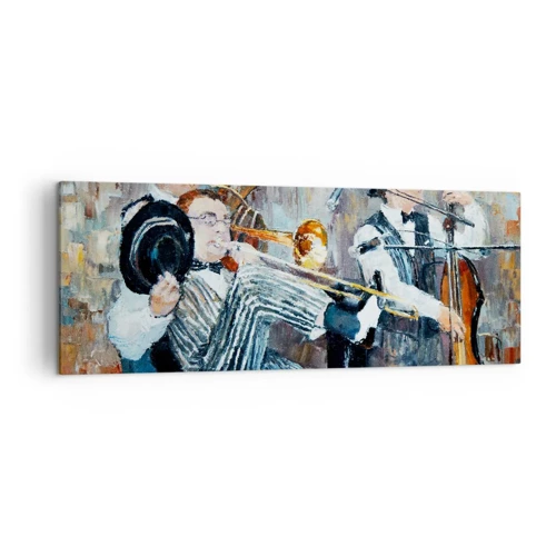 Vászonkép - Az egész jazz - 140x50 cm