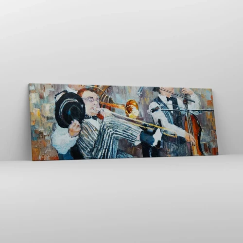 Vászonkép - Az egész jazz - 140x50 cm