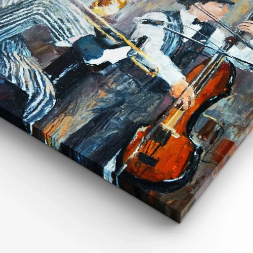 Vászonkép - Az egész jazz - 140x50 cm