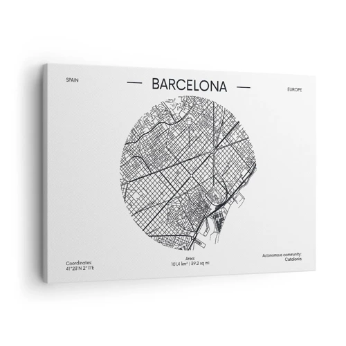 Vászonkép - Barcelona anatómiája - 70x50 cm