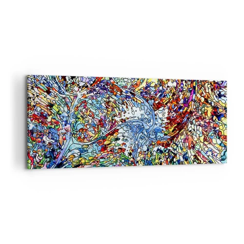 Vászonkép - Cseppes ólomüveg - 100x40 cm