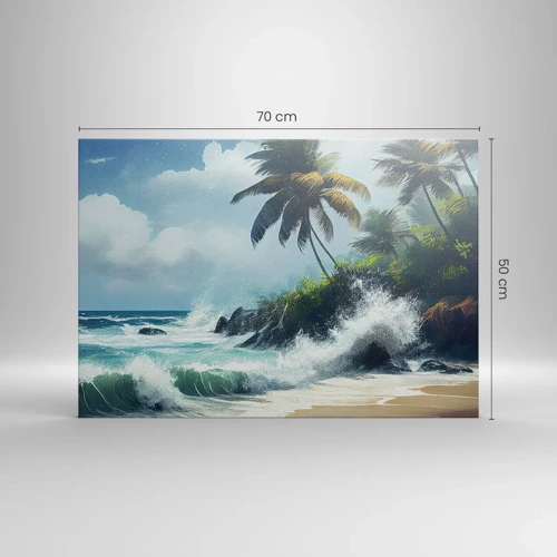 Vászonkép - Egy trópusi parton - 70x50 cm