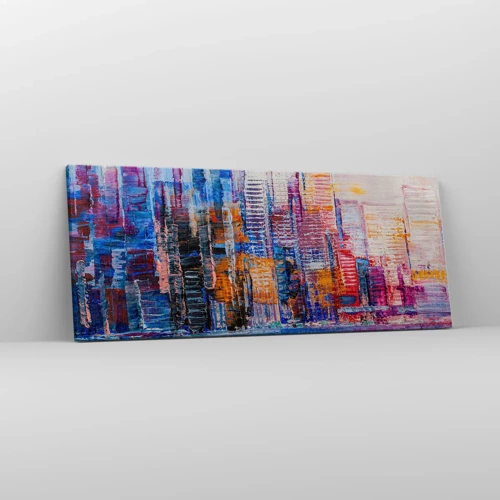 Vászonkép - Egy vidám metropolisz - 100x40 cm