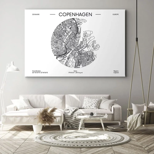 Vászonkép - Koppenhága anatómiája - 70x50 cm