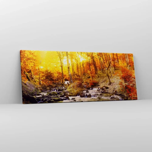 Vászonkép - Kövek aranyba és platinába - 100x40 cm