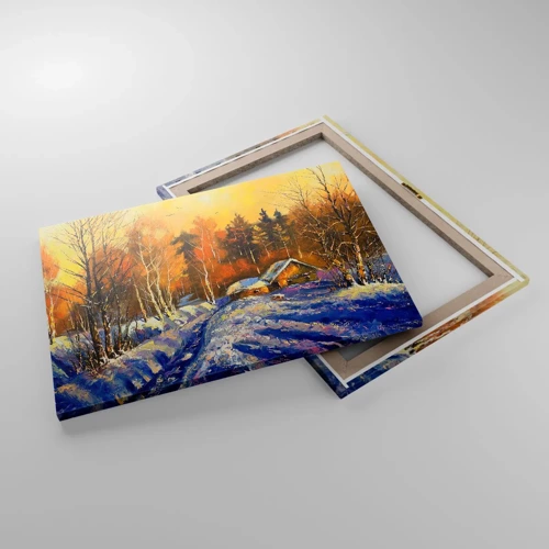 Vászonkép - Napos téli impresszió - 70x50 cm