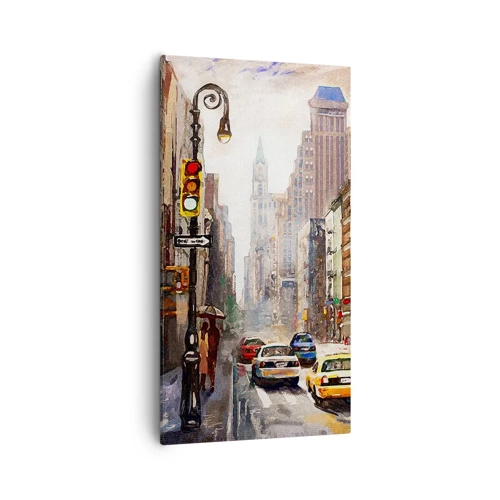 Vászonkép - New York – esőben is színes - 55x100 cm