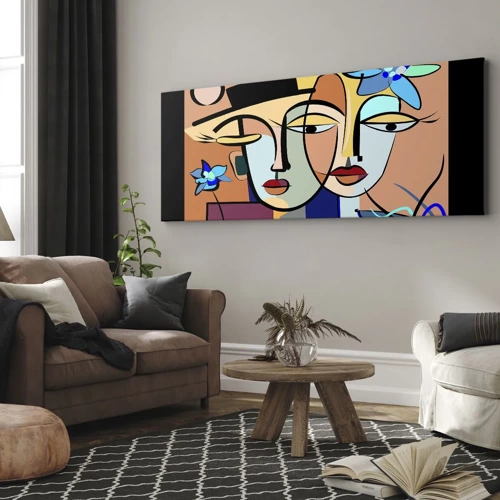 Vászonkép - Picasso randez vous - 100x40 cm