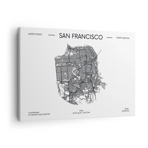 Vászonkép - San Francisco anatómiája - 70x50 cm