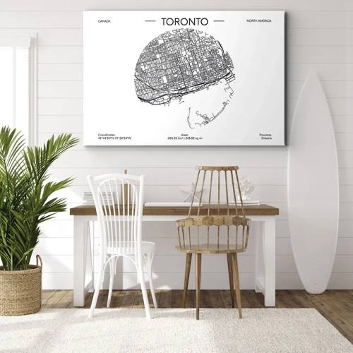 Vászonkép - Toronto anatómiája - 70x50 cm