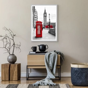 Poszter fekete keretben - London, kétségtelenül - 50x70 cm