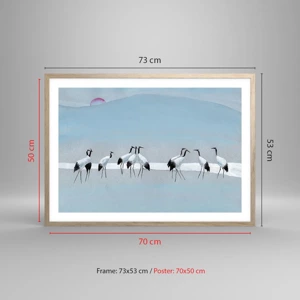 Poszter világos tölgy keretben - Egy forró nap után - 70x50 cm