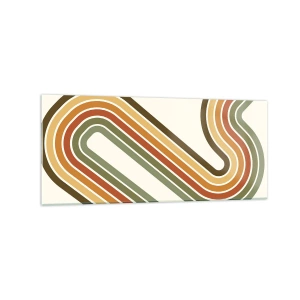 Üveg kép - Cikkcakkban a célba - 120x50 cm