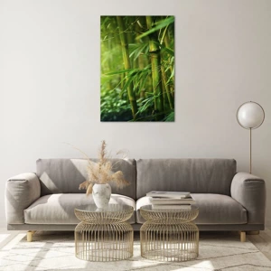 Üveg kép - Megismerni magát a zöldet - 70x100 cm